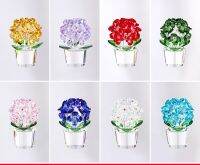 Creative New Crystal Hydrangea Art Ornaments Simulation Flowers Crystal Crafts Home Ornaments Home Decor Vintage Home Decor