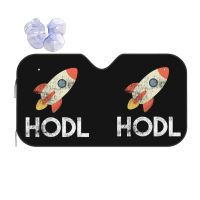 กระจกบังแดด Cryptocurrency Hodl Bitcoin Btc Blockchain ของเล่นเด็กบาจารถยนต์แฟชั่นที่บังกระจกหน้ารถรถยนต์ที่บังแดด LZY3721