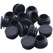 15 pieces of Chair Table Legs End Plug 25mm Diameter Round Plastic