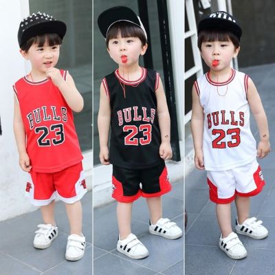2PCS Summer Childrens Wear Boys And Girls Sports Jerseys Basketball Uniforms
