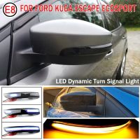 2 Pieces For Ford Escape Kuga II EcoSport 2013 - 2019 LED Rear View Mirror Indicator Light Dynamic Turn Signal Light