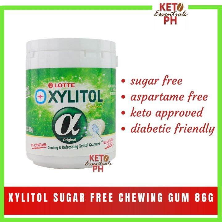 New Arrival Lotte Xylitol Sugar free Chewing Gum Keto Friendly 86g