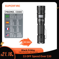 2022 New SuperFire A12 Zoom Flashlight Waterproof 15W 200m Long Range Rechargeable Camping Fishing Outdoor Searchlight