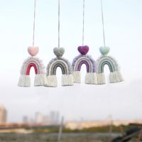 【CC】✱❈  Woven Car Hanging Tassel Knitting Pendant Wall Ornament Interior Accessories