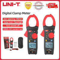 UNI-T Digital Clamp Meter 1000V UT205A + UT206A + คีมกระแสสลับ Clamps Voltage Tester การทดสอบความต้านทานต่อแอมมิเตอร์