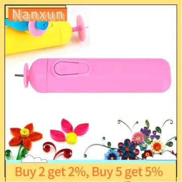 Electric Quilling Pen, DIY Slotted Paper Crafts Quilling Tool Origami  Winder Steel Curling Pen - eStationers