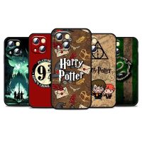 [Disen electronic] การ์ตูน Harry Potter Wand สำหรับ iphone iPhone 14 13 12 11 Pro Max Mini XS Max X XR 7 8 Plus SE2020 TPU ฝาครอบโทรศัพท์สีดำ Core