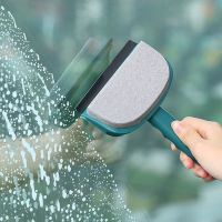 Glass Window Wiper Brush Double sided Shower Squeegee Cleaner Mirror Wiper Scraper Bathroom Glass Wall Cleaning