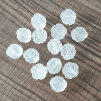 New Arrival! 121620mm Acrylic Clear Matte Frosted Rose Beads For Necklace Earrings DIY Parts,Jewelry Findings &amp; Components