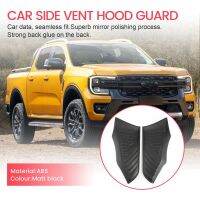 2Pcs Car Side Vent Hood Guard Decoration Trim for Ranger T6 T7 2016 2017 2018 2019 2020