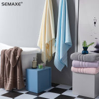 SEMAXE Bath Towel Thickened and Enlarged Towels for Men and Women Household Pure Cotton, Absorbent, No Lint,90*180cm,Pink