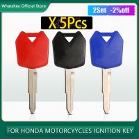 ☸ทกุญแจติดรถจักรยานยนต์แบบดิบ5ชิ้นสำหรับ Kawasaki ZZR ZZR600 ZZR400 ZXR400 ZX9R ZX10R ZX6R Z900 Z750 Versys 650 Z1000 Z800