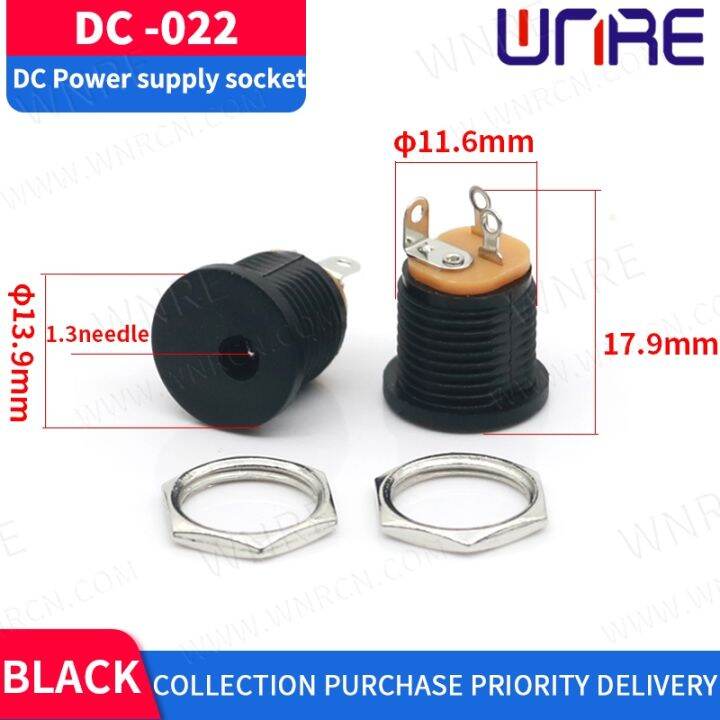 5-5-x-2-1mm-plastic-male-plugs-dc-022-dc-power-socket-female-jack-screw-nut-panel-mount-connector-dc022-5-5x2-1mm