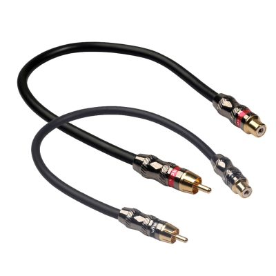 Kabel Ekstensi Phono RCA 0.3M/1 Kaki 1 RCA Female Ke 1 RCA Male Audio Video Kabel Senar Kawat untuk Pemutar DVD