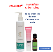 Nhập RS0722 giảm 30k cho đơn 99kBộ chăm sóc da mụn Calahara acne wash