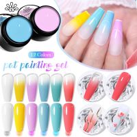 【YP】 BORN PRETTY Pat Painting Gel 5ml Saturated Thick Paint Gradient UV Nails