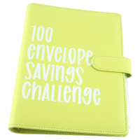 100 Envelope Challenge Binder, Savings Challenges Binder, Budget Binder, Easy and Fun Way to SaveMoney(Green)