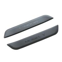 For Tesla Model Y 2022 ABS Rear Door Sill Guards Protector Scuff Plate Cover /Car Door Sill Decal Sticker Pedal Protection Strip