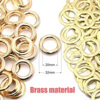 KALASO 10sets 20mm Pure Brass Material Big Size Gold Color Grommet Eyelet With Washer Fit Leather DIY Craft Shoes Belt Cap  Pliers