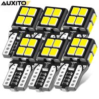 AUXITO 10PCS W5W T10 LED Super Bright Lights Bulbs Canbus 12V 6000K 194 168 LED Car Interior Map Dome Parking Light Signal Lamp