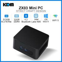 2023 ZX03 Mini PC มินิพีซ Latest 12th Gen Intel Alder-N100 Lake up to 3.4GHz 8/16/32GB DDR4 Quad-Core 2.4G/5G WiFi 5 Bluetooth 4.2 HDMI Gigabit Internet Mini Computer