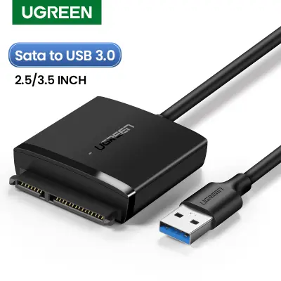 UGREEN อะแดปเตอร์ฮาร์ดดิสก์ SATA USB Adapter USB 3.0 2.0 ถึง Sata 3 สาย Converter Cabo สำหรับ 2.5 3.5 HDD SSD Hard Disk Drive Sata to USB Adapter Model: 60561