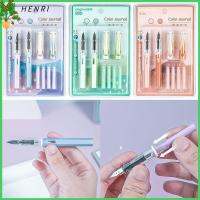 HENRI เครื่องเขียนสร้างสรรค์ ฝันในฝัน ของขวัญสำหรับเด็ก หมึกสีฟ้า สีไล่ระดับสี สำหรับนักเรียน 0.38มม. ปากกาเจล ปากกาหมึกซึม ปากกาสำหรับเด็ก