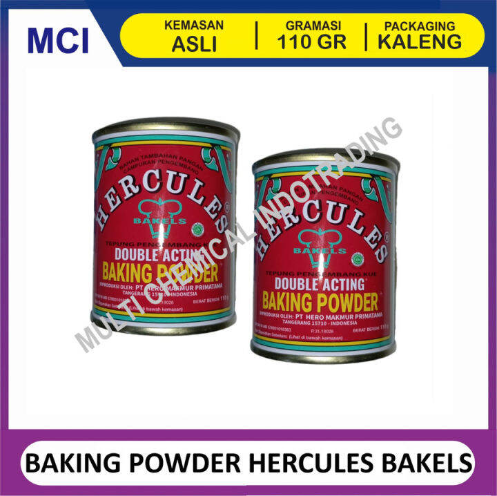 BAKING POWDER HERCULES DOUBLE ACTING BAKELS KEMASAN KALENG 110 GR Lazada Indonesia