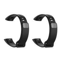 2X Silicone Watch Band Bracelet Strap for Band2 Pro/ Band2/ ERS-B19/ERS-B29 Wristband Black