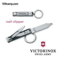 กรรไกรตัดเล็บVICTORINOX ของแท้ แสตนเลสแข็งขื้นรูป nail clipper พร้อมห่วงสำหรับใส่พวงกุญแจ จากสวิส