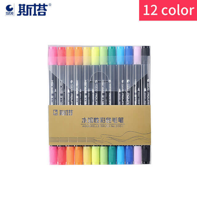 sta-80-colors-watercolor-brush-pen-set-aquarelle-markers-double-head-water-based-sketch-pens-soft-highlight-marker-art-suppliesth
