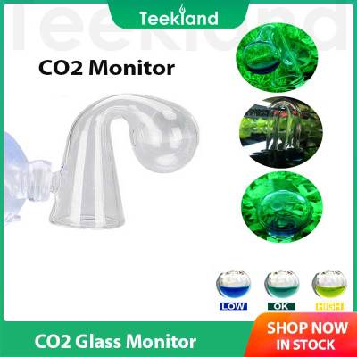 Teekland CO2แก้วตรวจสอบตัวบ่งชี้โซลูชั่นตรวจจับก๊าซคาร์บอนไดออกไซด์สำหรับพิพิธภัณฑ์สัตว์น้ำปลูกถังน้ำประเภทฟรี