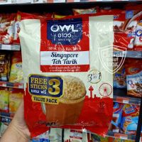 อาวว์ Owl Singapore Teh Tarik 3 in 1 ชาชัก สไตล์สิงคโปร์แบบดั้งเดิม 12 ซอง แถมฟรี 3 ซอง