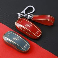 Soft TPU Car Smart Key Case Cover For Tesla Model 3 S X Y Auto Remote Shell Fob Holder Protector Keychain Accessories