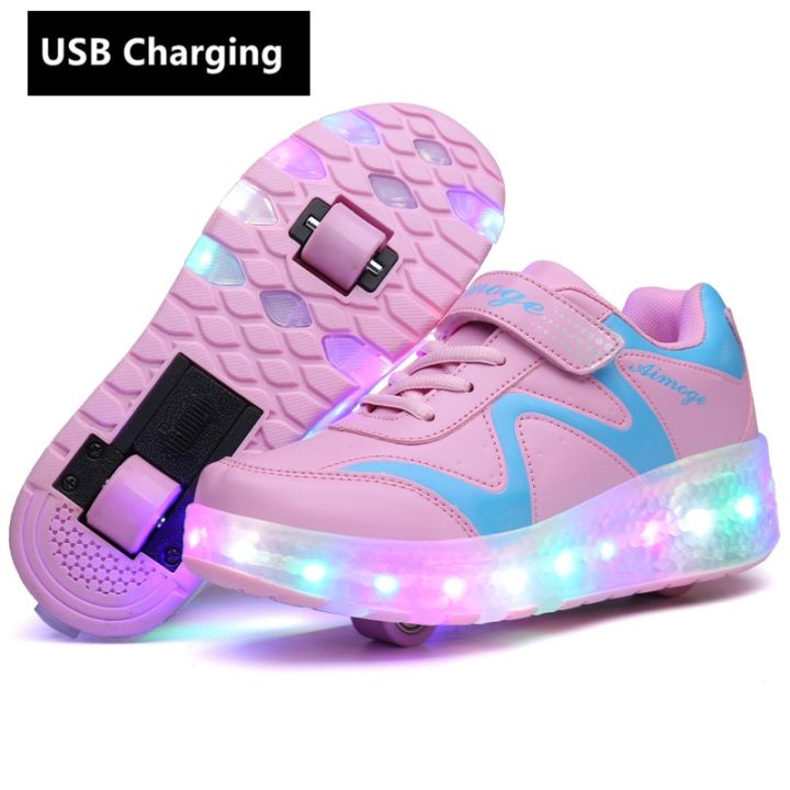 wheels-orange-usb-charging-fashion-girls-boys-led-light-roller-skate-shoes-for-children-kids-sneakers-with-wheels-two-wheels