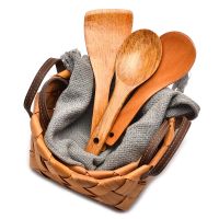 ﹉❃ Creative wooden rice spoon Household Non-stick Pot Rice Spoon Big Serving Spoon Kitchen Utensils Rice Paddle Scoop Wholesale