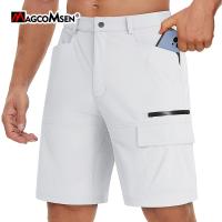 MAGCOMSEN Quick Dry Hiking Shorts Mens Waterproof Fishing Shorts Multi-pockets Casual Summer Shorts