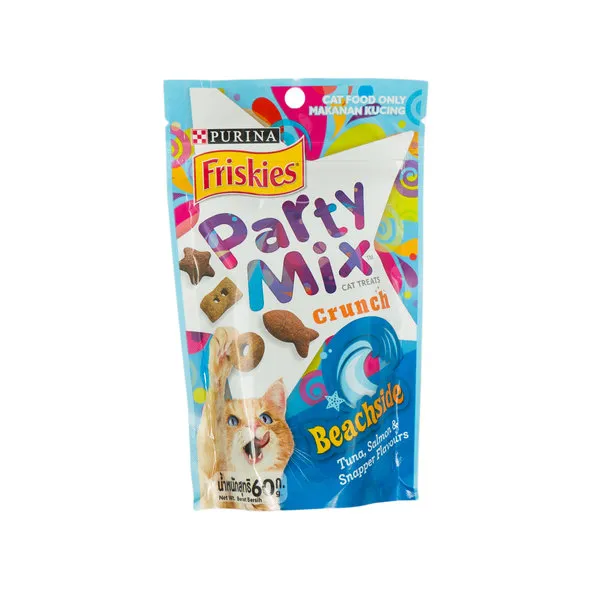 Friskies Party Mix Beachside Tuna, Salmon & Snapper Flavours 60g Lazada