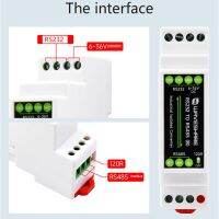 Waveshare Industrial Rail Type RS232 to RS485 Converter 300-115200Bps Active Digital Isolation Wide Voltage