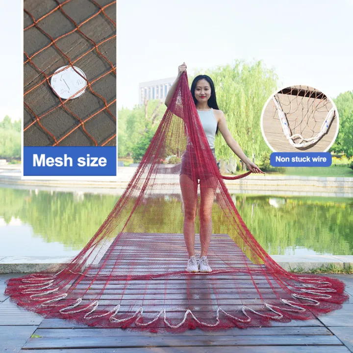 【COD】Catch Fishing Net Upgraded American Hand Cast Net with Flying Disc Easy Throw Fly Fishing