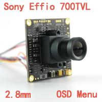 1/3 Sony Effio-e 4140 811 700TVL 2.8mm Lens Wide View CCD CCTV Camera Board With OSD Menu Chipboard for Security Camera