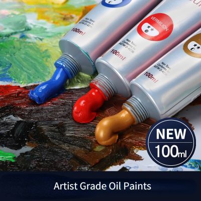 100ml Oil Paint 45 Colors Student Art Creation Special Waterproof Quick-drying Large Sticks Of Pigment School Painting Supplies
