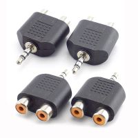 3.5 mm Jack Stereo AUX male to 2 RCA Female Audio Cable Adapter for Computer Speaker Earphone Headphone Y Splitter Connector Headphones Accessories