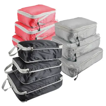 1pc Travel Compression Packing Cubes, Luggage Organizer Bag For Clothes,  Underwear, Expandable Storage Bag, Waterproof, Space Saving