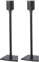 Sanus Wireless Sonos Speaker Stand for Sonos One, Play:1, Play:3 - Audio-Enhancing Design with Built-in Cable Management - Pair (Black) - WSS22-B1