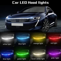 DRL Car Hood Flexible Led Strip Light White Daytime Running Lights Decoration Backlight Long Auto Atmospere Lamp Universal 12V