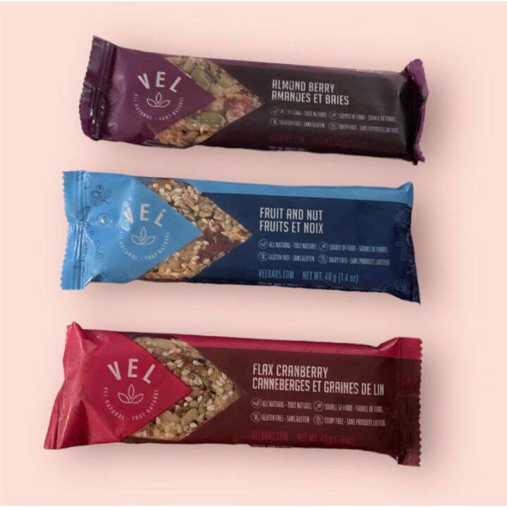 VEL Granola Bars Gluten and Dairy Free 40g 🇨🇦 Lazada PH