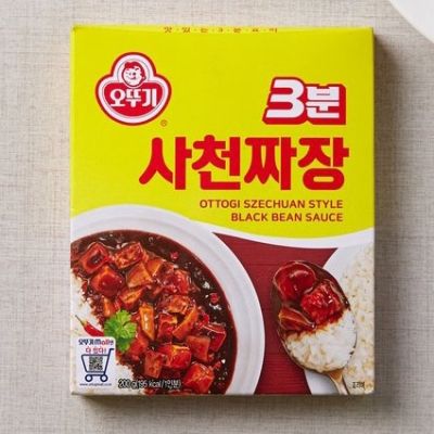 NOONA MART  - อาหารเกาหลี ซอสดำ ซอสจาจังสำเร็จรูป เสฉวนจาจัง โอตูกิ ทำเสร็จภายใน 3 นาที 3분사천짜장 OTTOGI SZECHUAN STYLE BLACK BEAN SAUCE