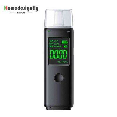 เครื่องทดสอบแอลกอฮอล์ Professional ความแม่นยำสูง Digital Portable USB Rechargeable Test