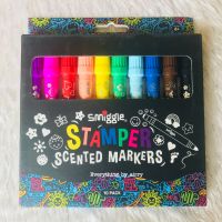 ปากกามาร์คเกอร์และสแตมเปอร์ Smiggle Stamper Scented Markers Pack X10 ??